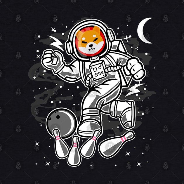 Astronaut Bowling Shiba Inu Coin To The Moon Shib Army Crypto Token Cryptocurrency Blockchain Wallet Birthday Gift For Men Women Kids by Thingking About